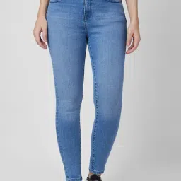 Spykar Blue Cotton Skinny Fit High Rise Jeans-picture-46
