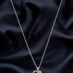 crash.club By CKC Heart Pendant Necklace with Sparkling Stones-image-3
