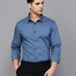 URBANICE Classic Slim Fit Spread Collar Long Sleeves Cotton Formal Shirt-image-84