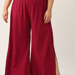 theRebelinme Women Wide Leg Plus Size Palazzos-image-45