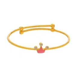 Malabar Gold and Diamonds 22k (916) Yellow Gold Bangle for Girls-picture-35