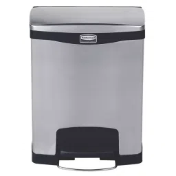RUBBERMAID Slim Jim 30L Chrome Pedal Stainless Steel Waste Bin, 1901985-picture-25