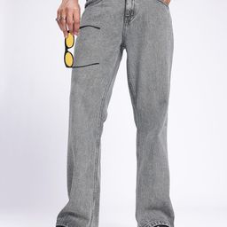 glitchez Men Street Savvy Flared Heavy Fade Jeans-image-53
