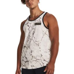 Under Armour Green Loose Fit Printed Tank Tee-image-84