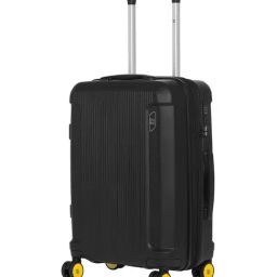 Eume Charcoal Black Nomad Striped Small Carry-On Luggage-47