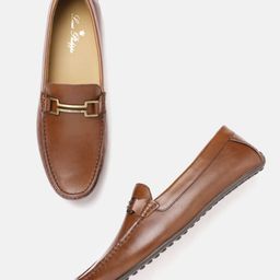 Louis Philippe Men Leather Formal Horsebit Loafers-picture-11