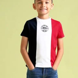 U.S. Polo Assn. Boys Multicolor Color Block T-Shirt-image-35