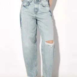 Only Blue Distress Fit Jeans-picture-3