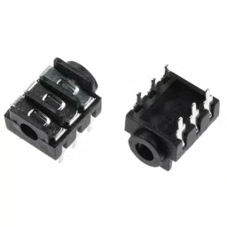 RS PRO Jack Connector 3.5 mm PCB Mount Stereo Socket 6 Pole 5A, 9131018-1