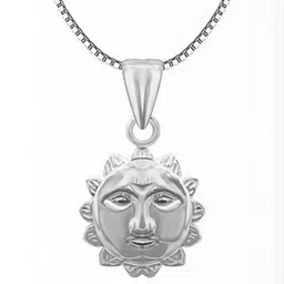 RAVIOUR LIFESTYLE Unisex Silver Pendant-picture-34
