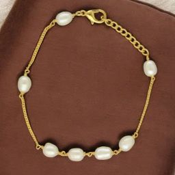 Sri Jagdamba Pearls The Trinklet White Pearl Charms Bracelets-picture-48