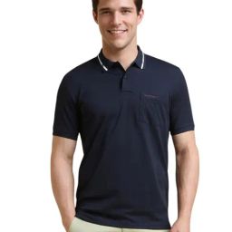 Allen Solly Navy Regular Fit Polo T-Shirt-image-41