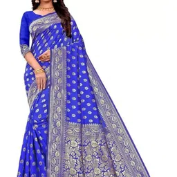 KALINI Woven Design Zari Pure Silk Kanjeevaram Saree-image-81