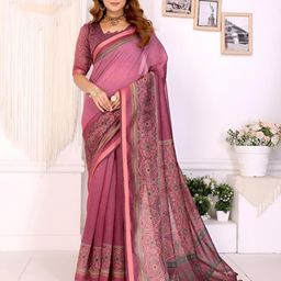 TANU CREATIONS Ethnic Motifs Printed Saree-picture-2