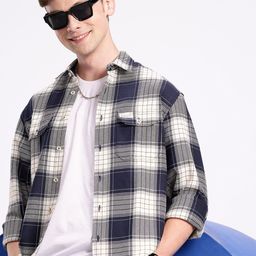 Aeropostale Men Premium Checked Pure Cotton Shirt-image-99