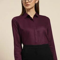 Hancock Maroon Regular Fit Shirt-image-81