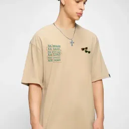 Bewakoof Ginger Root Cotton Graphic Relaxed Fit T-Shirt-picture-48