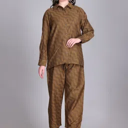 KIDAR Long Sleeves Woven Design Shirt & Trouser-image-133