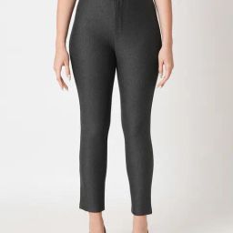 Globus Dark Grey Skinny Fit High Rise Trousers-image-117