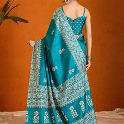Anouk Rustic Ethnic Motifs Bagru Saree image 2