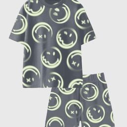 Nap Chief Kids Printed Short Sleeves T-shirt With Shorts-image-75
