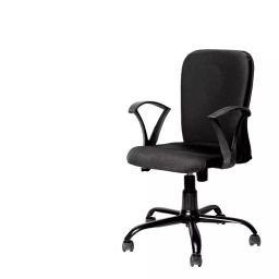 Valley Green Padded Cushion Tilt Mechanism 41.5x23.5 inch Black Mid Back Office Chair with Mould-11