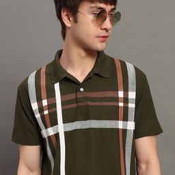 GET GOLF Men Printed Polo Collar T-shirt-image-56
