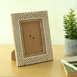 House This Sangla Brown & White Wooden Table Photo Frames-image-60
