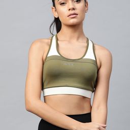 Alcis Women Olive Green Full Coverage Lightly Padded Workout Bra WAA20R151120-image-27