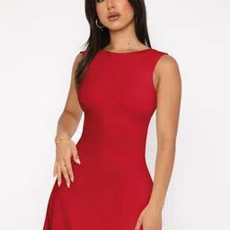 HERE&NOW Solid Sheath Dress-image-45