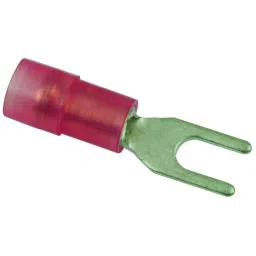 MULTICOMP PRO Spade Crimp Terminals TERMINAL, SPADE/FORK, #4, CRIMP, RED, MC29596 (Pack of 100)-picture-5