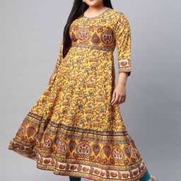 IKRASS Women Floral Printed Sequinned Anarkali Kurta-image-79