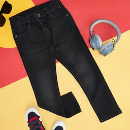 Pantaloons Junior Mild Washed Jeans - Jet Black-picture-9