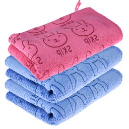 Kuber Industries Cleaning Towel | Reusable Cleaning Towel for Baby | Duster Towel for Home Cleaning | Skip Cleaning Cloth Towel with Hanging Loop | 30x40 | Pack of 3 | Multi-2