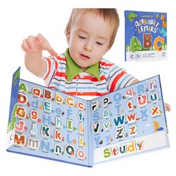 SANJARY Magnetic Letter Educational Toy Magnetic Letters Interactive Alphabet Magnets Children to Learn the Alphabet for Kids Color Design May Vary-11