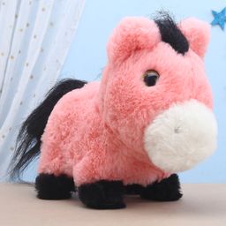 Aarohi Toys Musical Poochie Horse Multicolor - Length 18 cm (Color May Vary)-image-3