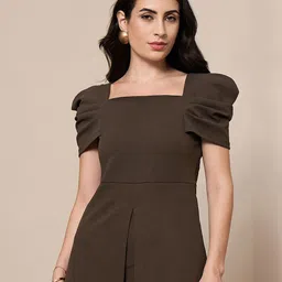 SASSAFRAS worklyf Puff Sleeve Peplum Top-image-24