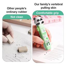 SKB Sliding Retractable Push & Pull Panda Eraser - Colour & Design May Vary image 4
