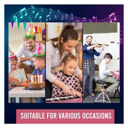DOMENICO 37 Key Piano Keyboard Toy with Mic and Power Option Recording and Mic image 5