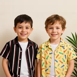 SHREE VANKIYA HANUMANJI FASHION Kids-Unisex Cotton Casual Shirts-picture-33