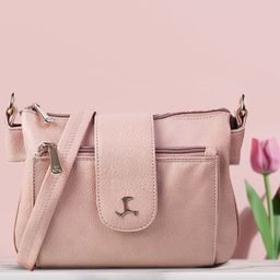 Mochi Pink PU Bucket Sling Bag-31