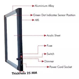 Skybound Double Film X-Ray View Box with Sensor and Dimmer for Brightness Control 8Y-8R4D-8KTW image 4