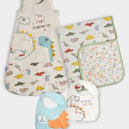 MiArcus Baby New Born Essentials Gift Set Hamper Including Blanket Sleeping Bag Bibs-image-43