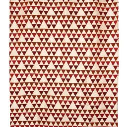 Saral Home Red Polyester Geometric Curtain-image-84