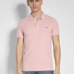 American Eagle Pink Cotton Slim fit Solid Shirt-picture-37