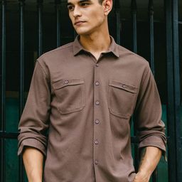 HERE&NOW Men Tartan Checks Casual Shirt-picture-24