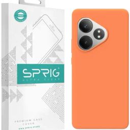 Sprig Back Cover for REALME GT 6T 5G (Orange)-image-87