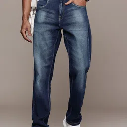WROGN Men Relaxed Fit Light Fade Stretchable Jeans-image-68