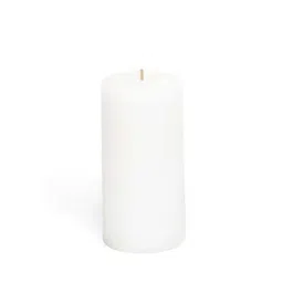 Home4U White Wax 7.5 cm Pillar Candle - Set of 1-image-7