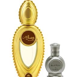 Ajmal Wisal Dhahab Eau de Parfum & Musk Rose Concentrated Perfume Gift Set for Unisex-image-10